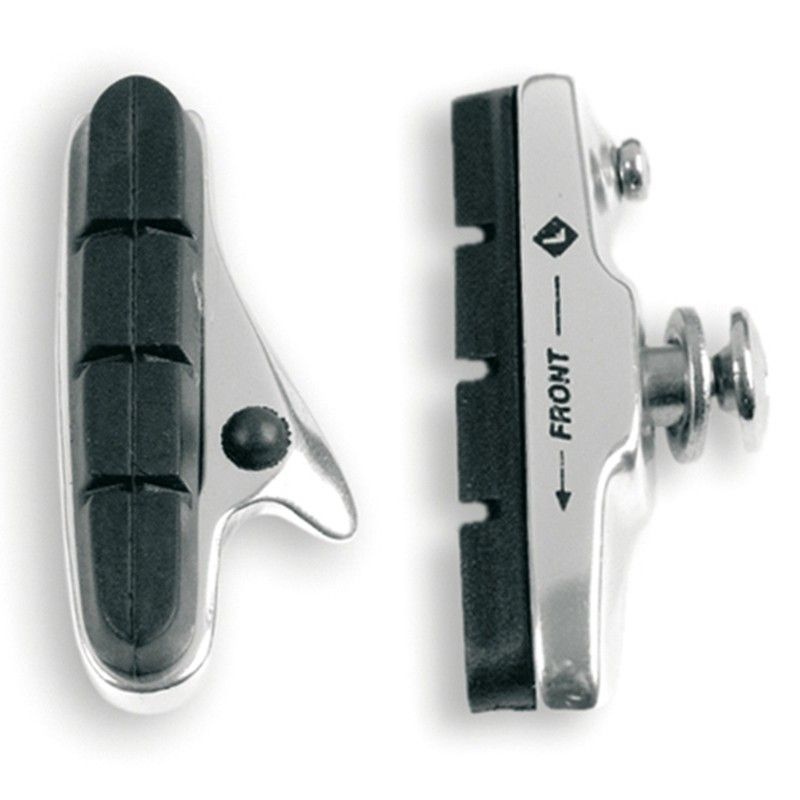 ALHONGA Zapatas de freno de bicicleta carretera Shimano. Llanta aluminio. Carcasa plata - motoscamaralweb.com