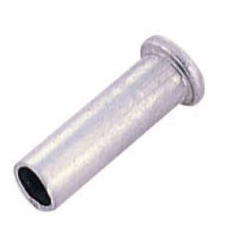 ALHONGA Bote 500 Terminales de cable Ø2mm. Aluminio plata - motoscamaralweb.com