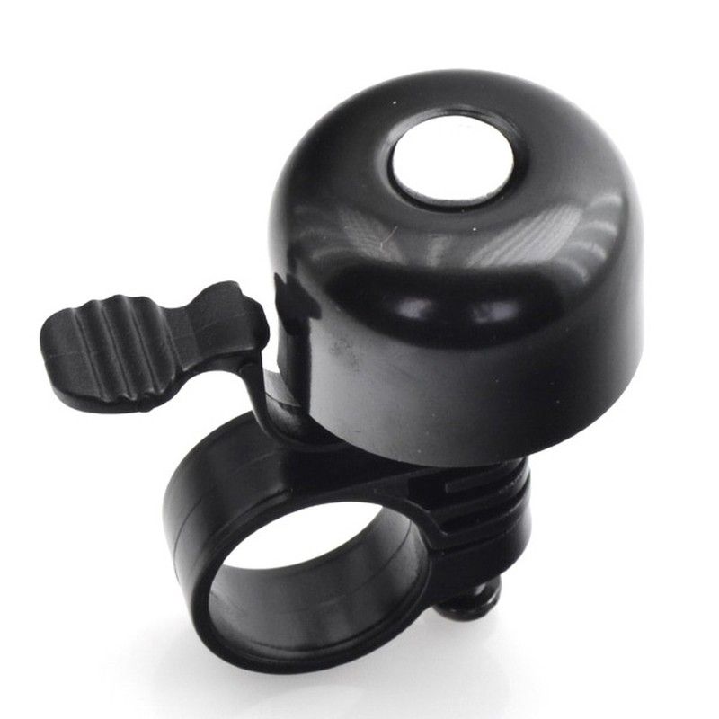 Timbre de bicicleta Ø35mm aluminio. Negro - motoscamaralweb.com