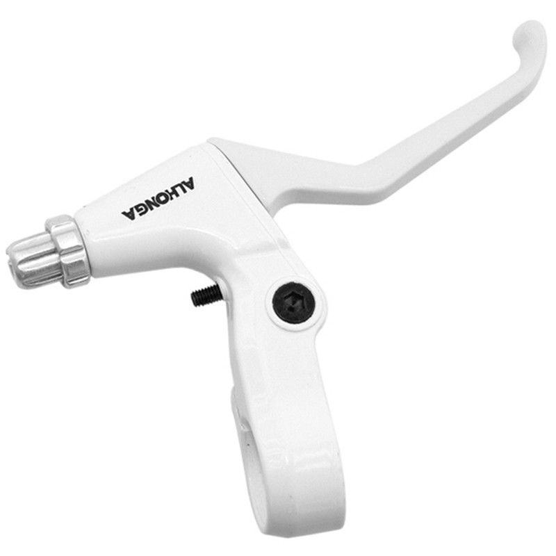 ALHONGA Juego de manetas V-Brake Forjadas. Blanco - motoscamaralweb.com