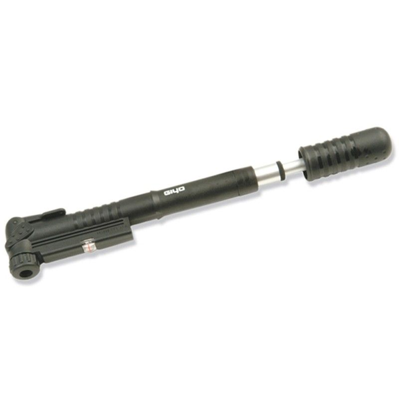 Mini-inflador GIYO telescópico con manómetro - motoscamaralweb.com