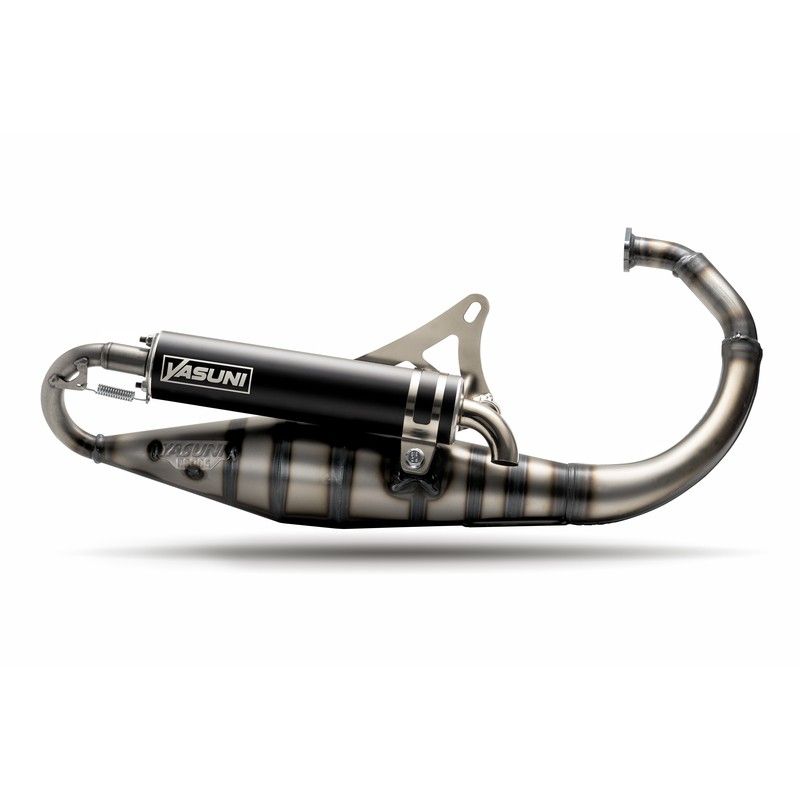 Escape YASUNI Carrera 10 homologado silencioso negro Minarelli Vertical - motoscamaralweb.com