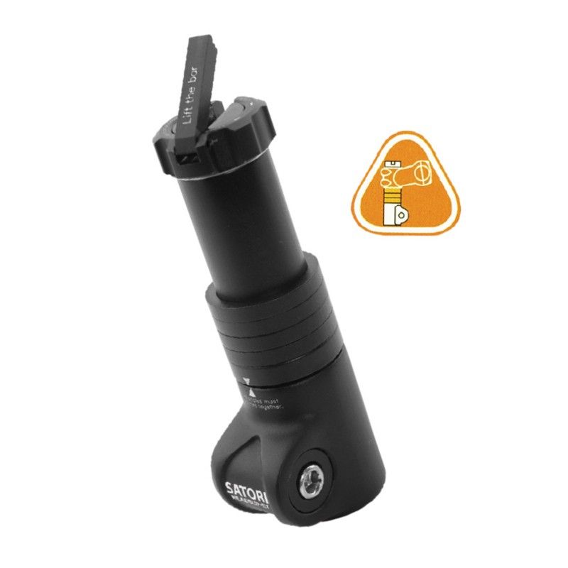 Elevador de potencia. Aluminio forjado. Negro. - motoscamaralweb.com