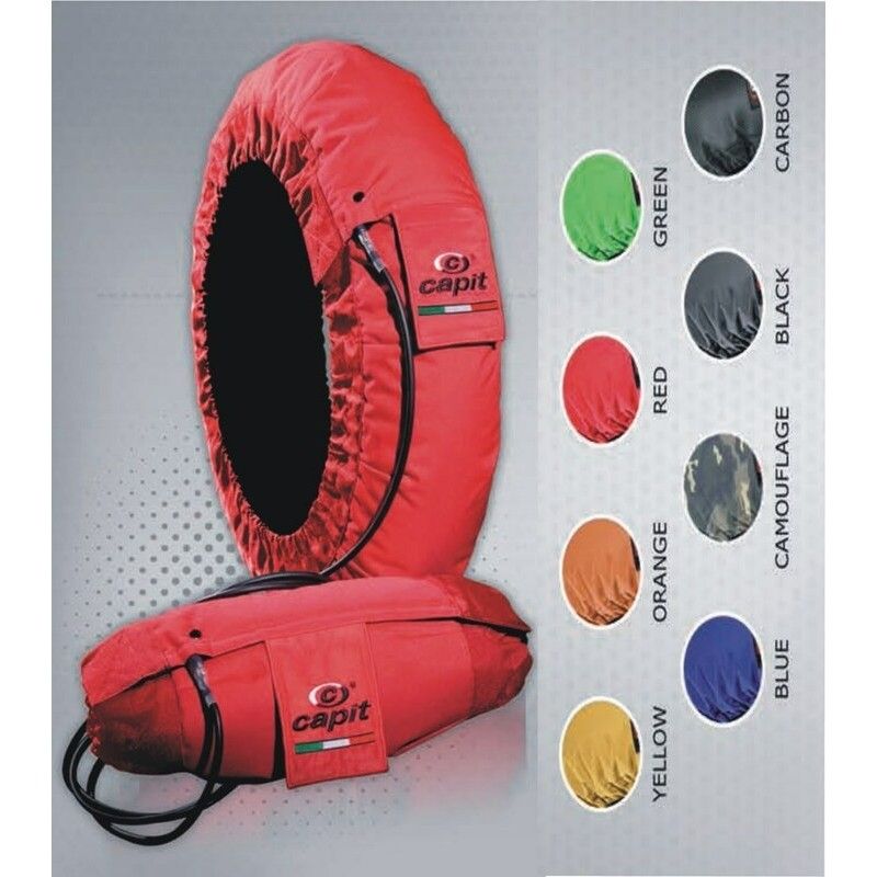 Calentadores CAPIT Suprema Spina Color negro (17 - Del.120/Tra.200/55) - motoscamaralweb.com