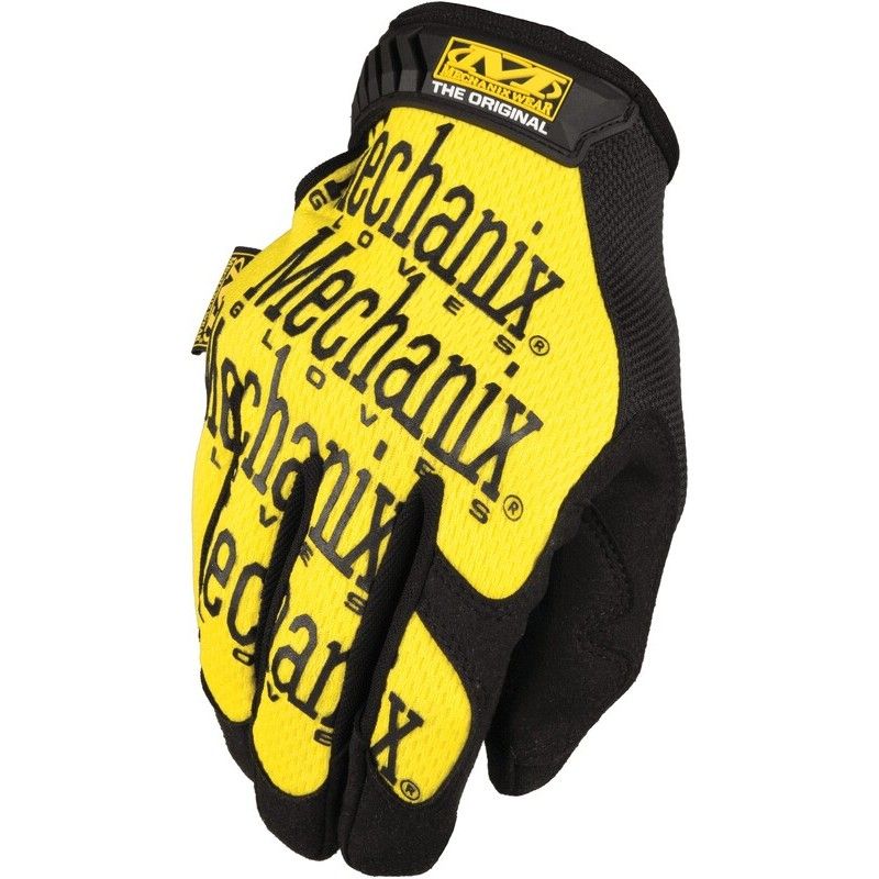Par de guantes Mechanix The Original amarillo Talla XL - motoscamaralweb.com