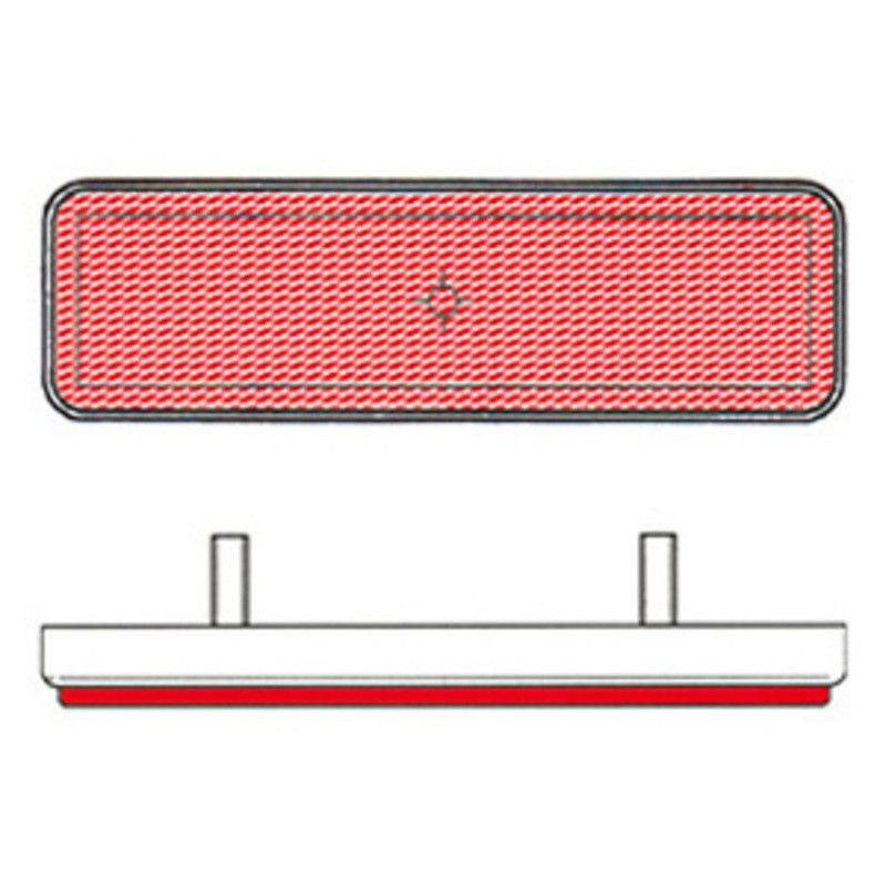 Catadióptrico rectangular trasero V PARTS - motoscamaralweb.com