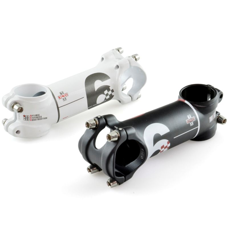 Potencia para bicicleta ±7° UNO Serie 6 - 80 mm blanco - motoscamaralweb.com