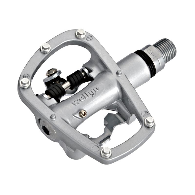 Par Pedales MTB Plataforma/Clip aluminio eje Cr-Mo sellado Wellgo R120B - motoscamaralweb.com