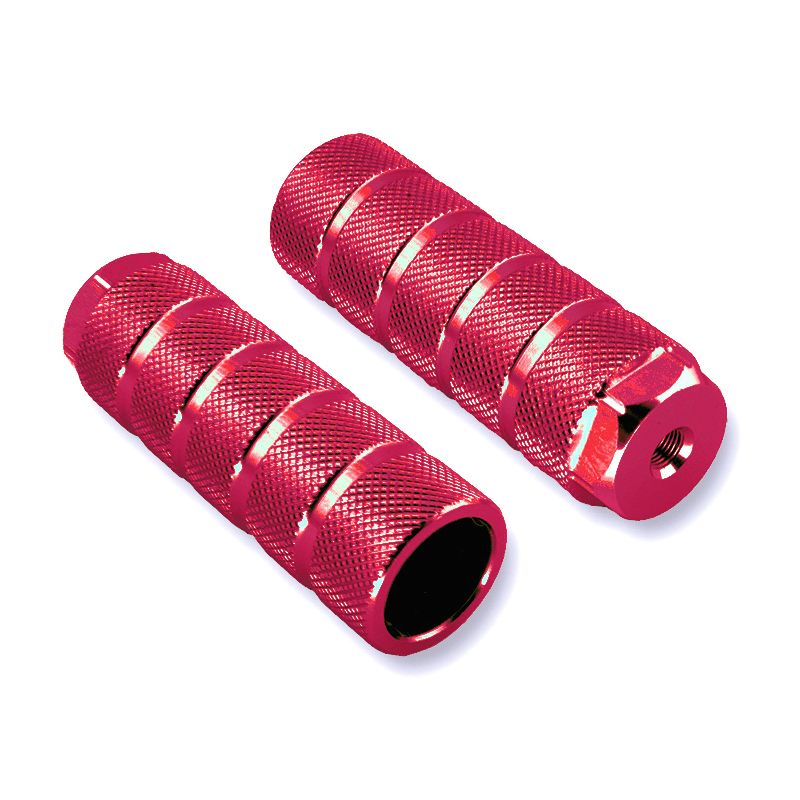 Juego reposapies rojo bici M14. - motoscamaralweb.com