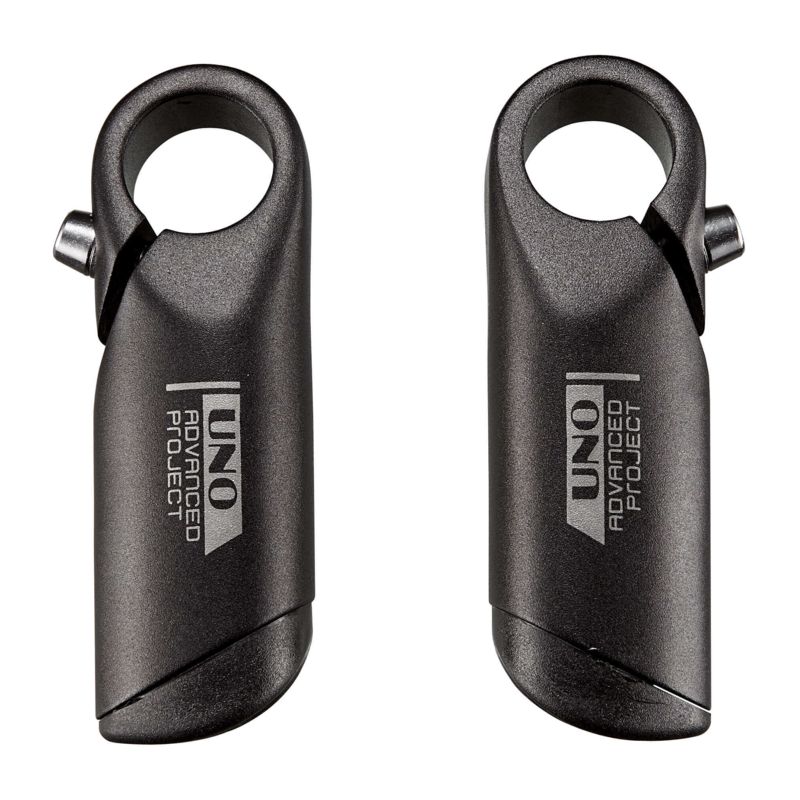 Apéndices de manillar UNO. 110mm. Anatómicos. Negros - motoscamaralweb.com