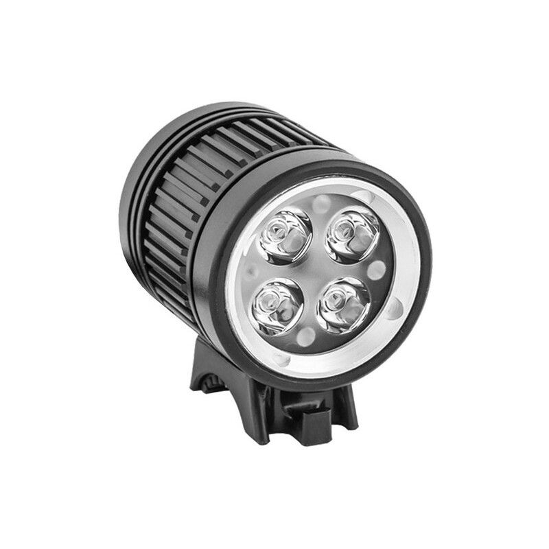 Luz delantera bicicleta LED 1600lm con batería externa recargable - motoscamaralweb.com
