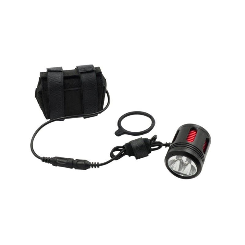 Luz delantera bicicleta LED 3000lm con batería externa recargable - motoscamaralweb.com