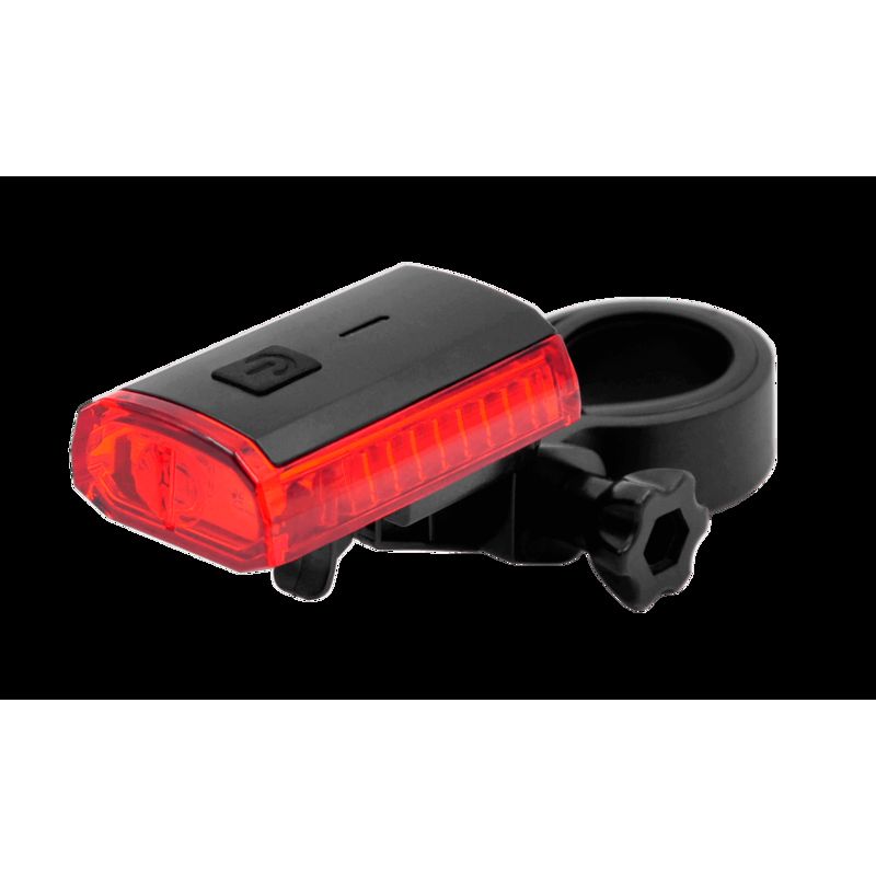 Luz trasera bicicleta LED con luz de freno inteligente. batería integrada recargable USB - motoscamaralweb.com