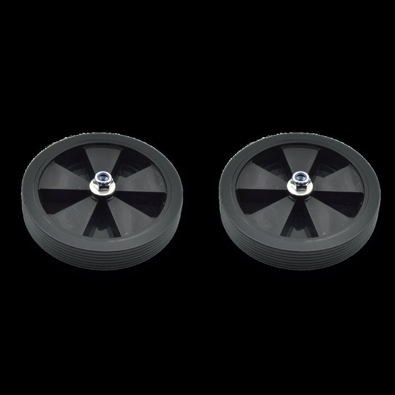 Par de ruedas completas para estabiciclo llanta negra - motoscamaralweb.com