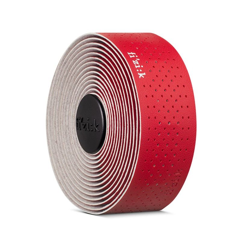 Cinta de manillar Fizik Tempo Microtex Classic 2.0mm - Rojo - motoscamaralweb.com