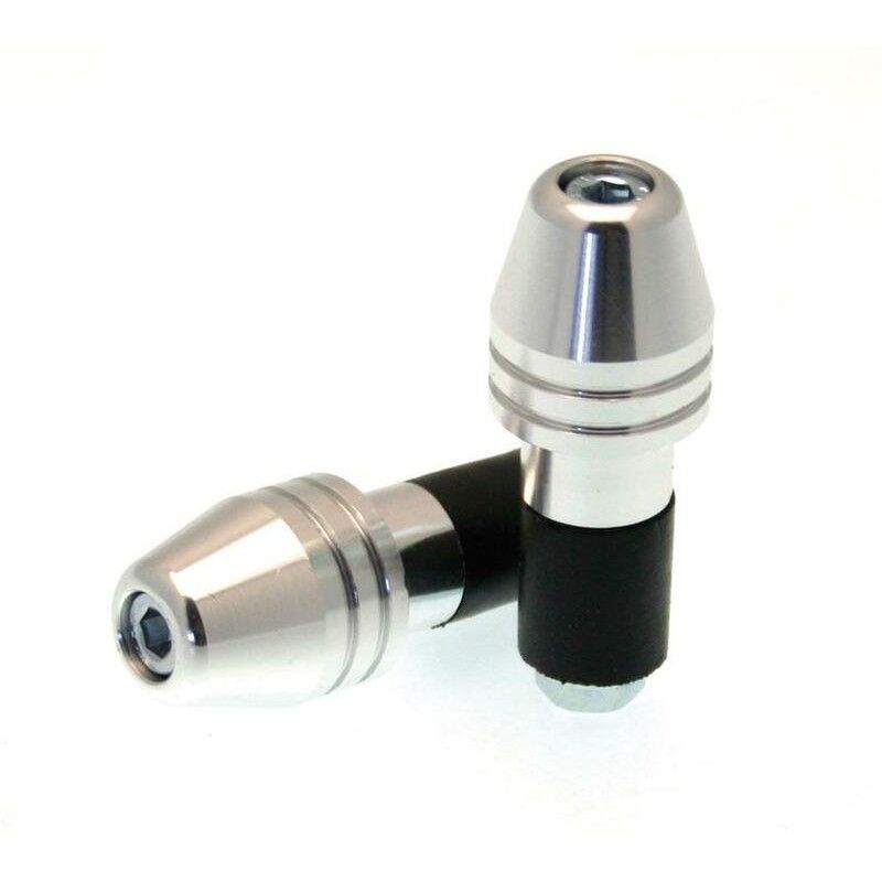 BIHR Rocket Bar Ends Ø18mm Silver - motoscamaralweb.com