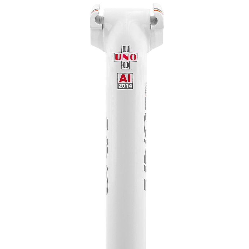 Tija de sillín UNO TS 639 - 350mm Ø31.6 Blanca - motoscamaralweb.com