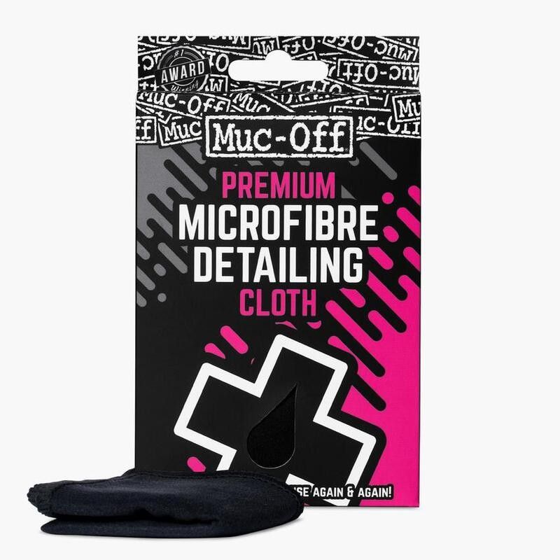 Paño de microfibra MUC-OFF Premium. especial para casco y pantalla - motoscamaralweb.com