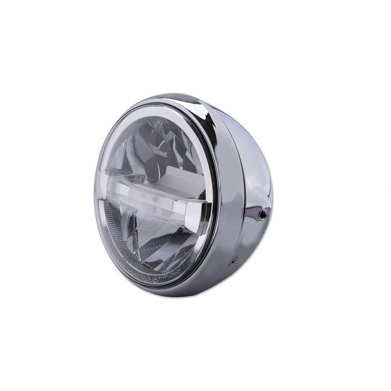 Faro delantero LED HIGHSIDER British-Style Tipo 4 (montaje lateral) - motoscamaralweb.com