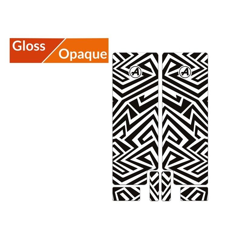 Kit adhesivos protectores de horquilla ALGIS LINES mate negro - motoscamaralweb.com