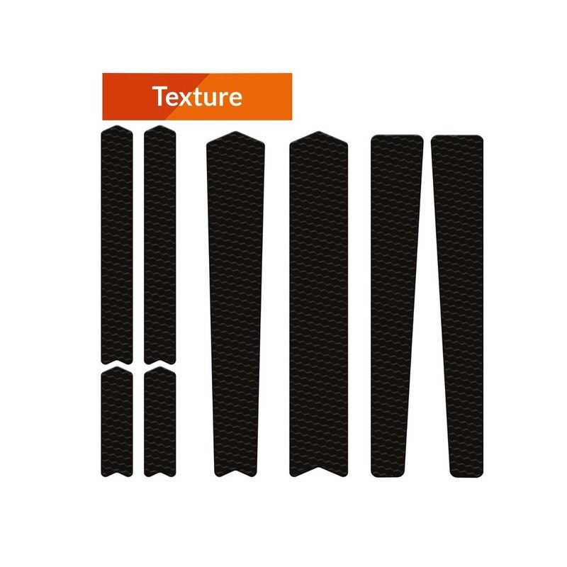 Kit adhesivos protectores cuadro ALGIS texture Gravel/Carretera negro - motoscamaralweb.com