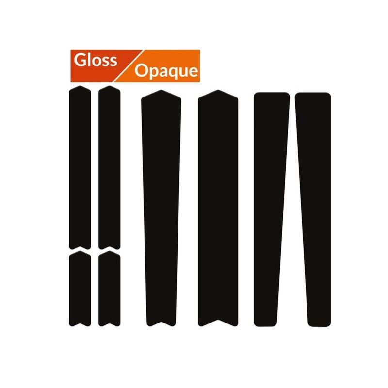 Kit adhesivos protectores cuadro ALGIS mate Gravel/Carretera negro - motoscamaralweb.com