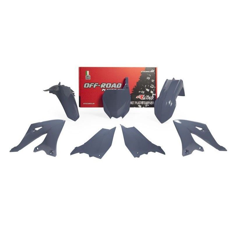 Kit de plástica RACETECH (5 piezas) - Gris - motoscamaralweb.com