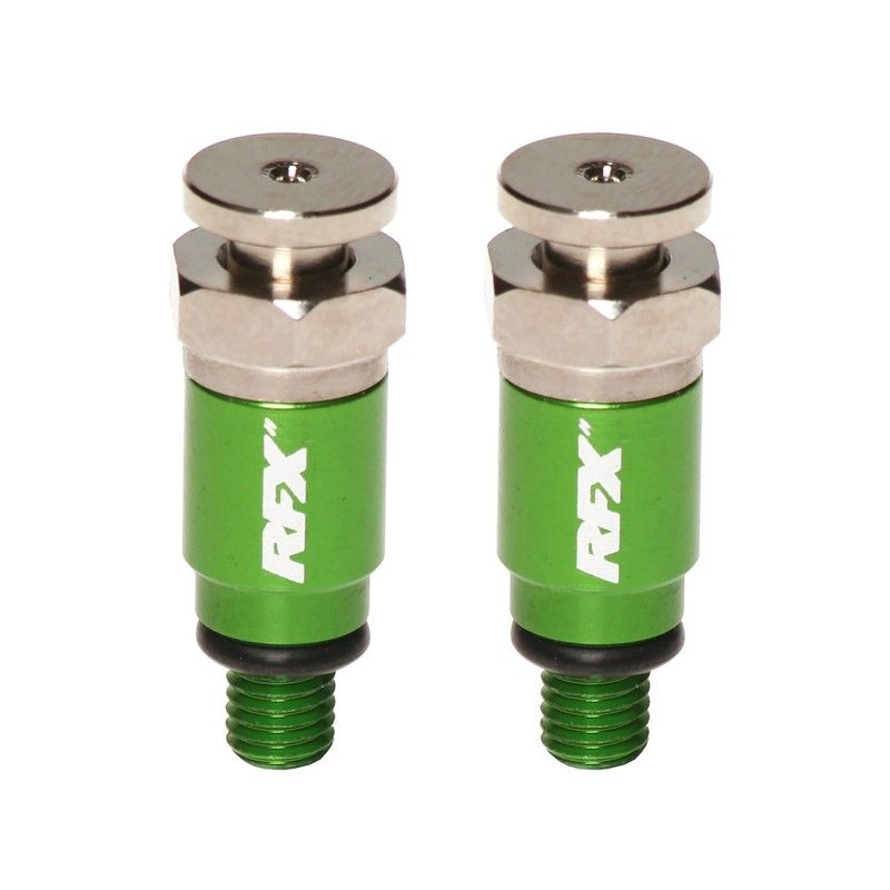 Purgadores de aire de horquilla RFX Pro M5 x 0.8 (verde) Kayaba/Showa-