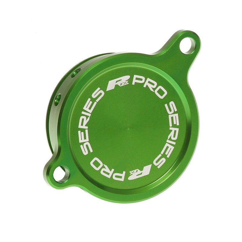 Tapa del filtro de aceite RFX Pro (verde) - Kawasaki KXF450 - motoscamaralweb.com