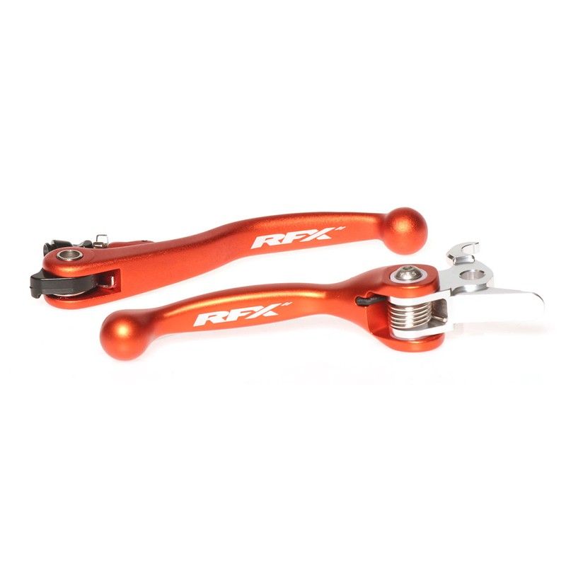 Juego de manetas flexibles forjadas RFX (naranja) - KTM Varios frenos Brembo/embragues Magura - motoscamaralweb.com