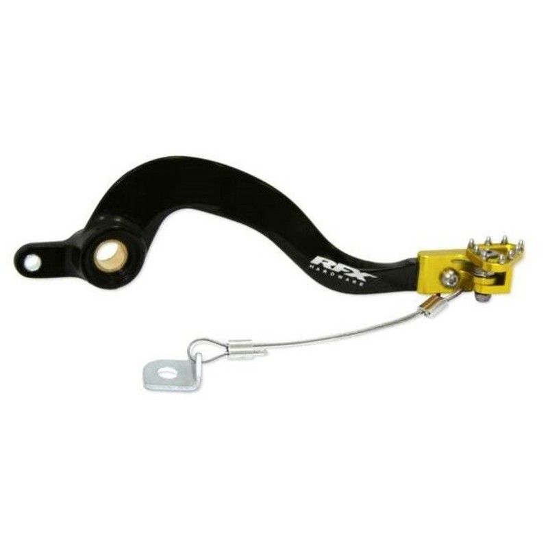 Pedal de freno trasero RFX Pro ST (negro/amarillo) - Suzuki RM250 - motoscamaralweb.com