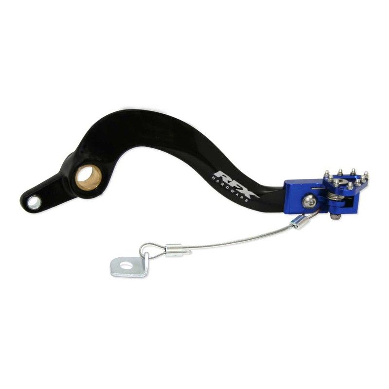 Pedal de freno trasero RFX Pro FT (negro/azul) - motoscamaralweb.com