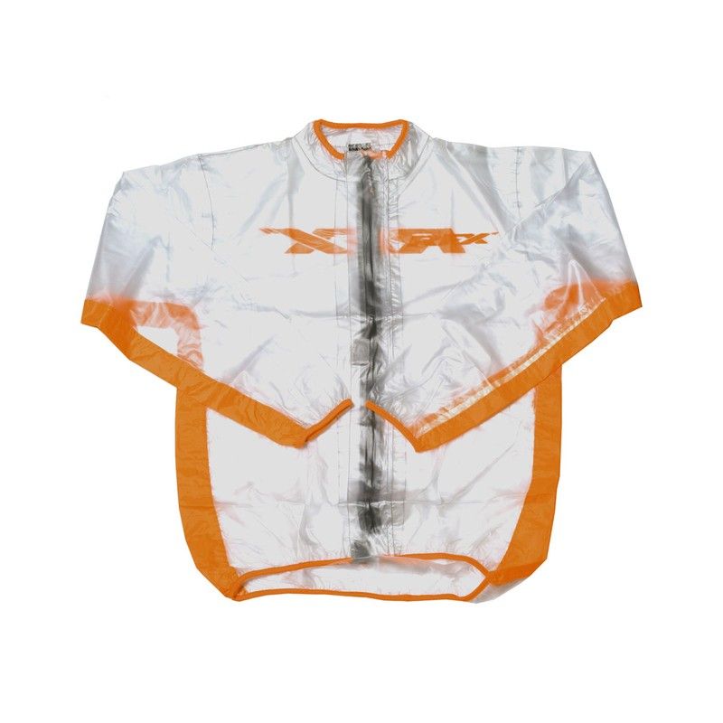Chaqueta impermeable RFX Sport (transparente/naranja). talla joven S (6- 8) - motoscamaralweb.com