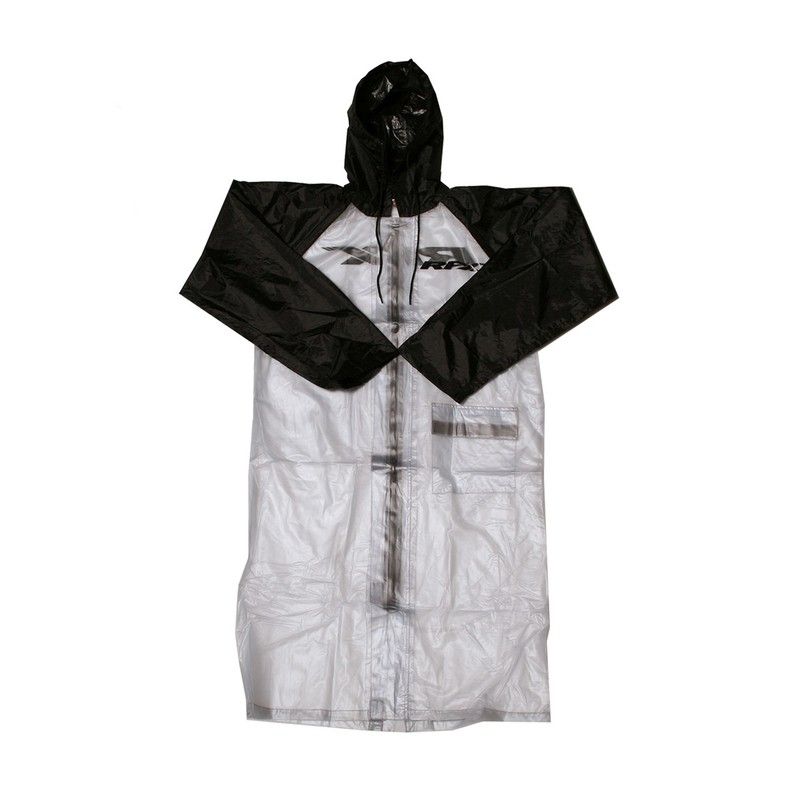 Impermeable RFX Race largo (transparente/negro). talla adulto 2XL - motoscamaralweb.com