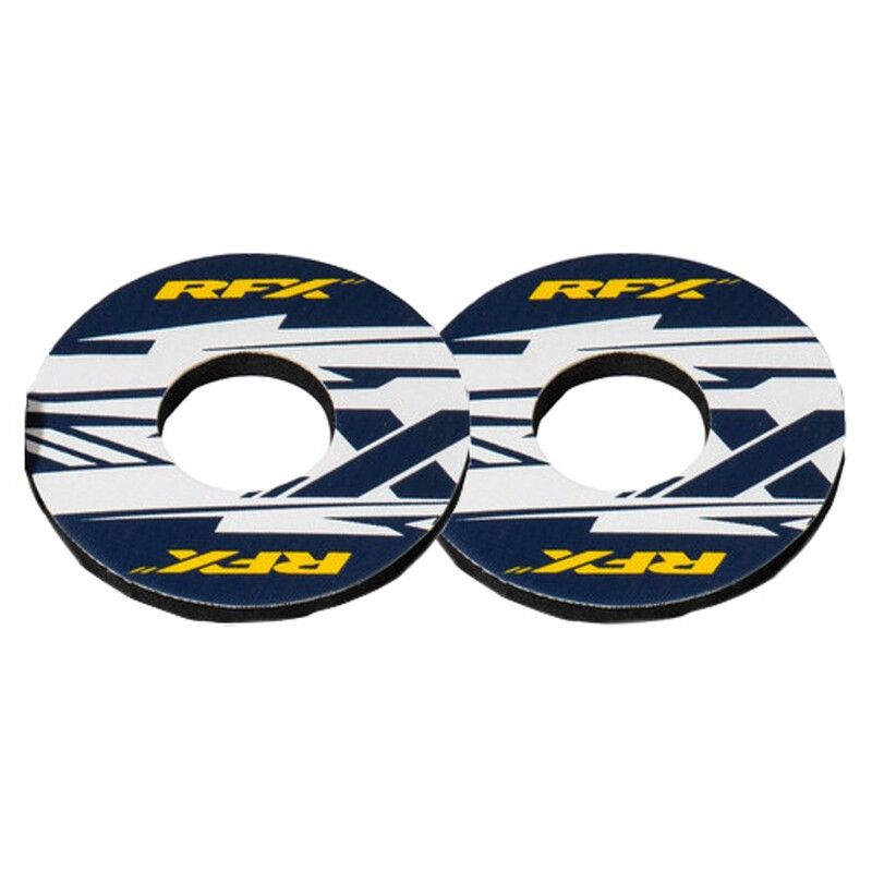 Donuts para puños RFX Sport (X azul/amarillo). pareja - motoscamaralweb.com