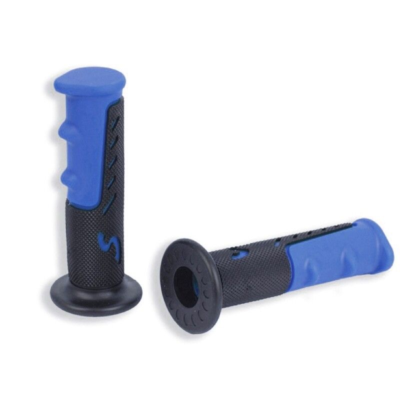 Par puños ciclomotor negro-azul V PARTS- motoscamaralweb.com