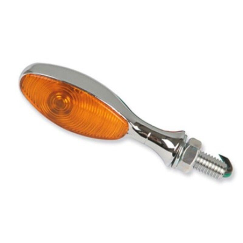 Intermitente mini-ovoide V PARTS carbono / ahumado 10W - motoscamaralweb.com