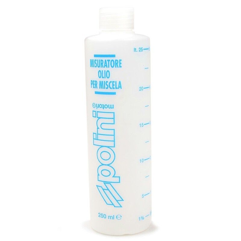 TUBO MEDIDOR POLINI ACEITE Y TAPON 250ml - motoscamaralweb.com