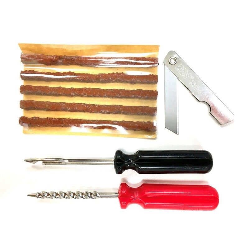 Kit de mechas para reparacion neumáticos tubeless V PARTS moto - motoscamaralweb.com