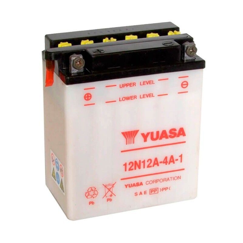 Batería YUASA 12N12A-4A-1 Combipack (con electrolito) - motoscamaralweb.com