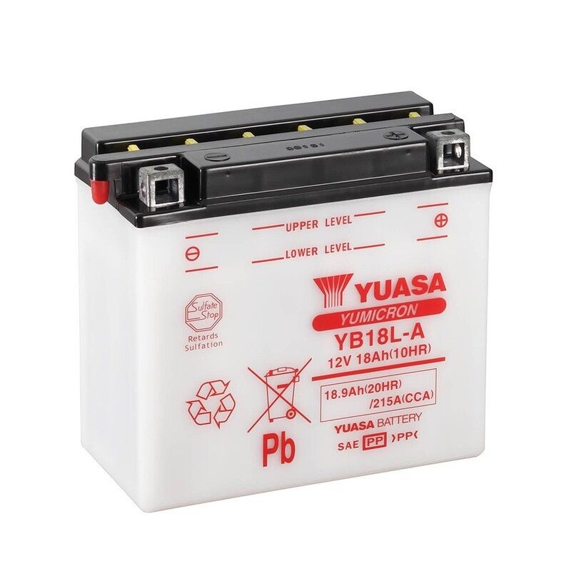 Batería YUASA YB18L-A Combipack (con electrolito) - motoscamaralweb.com