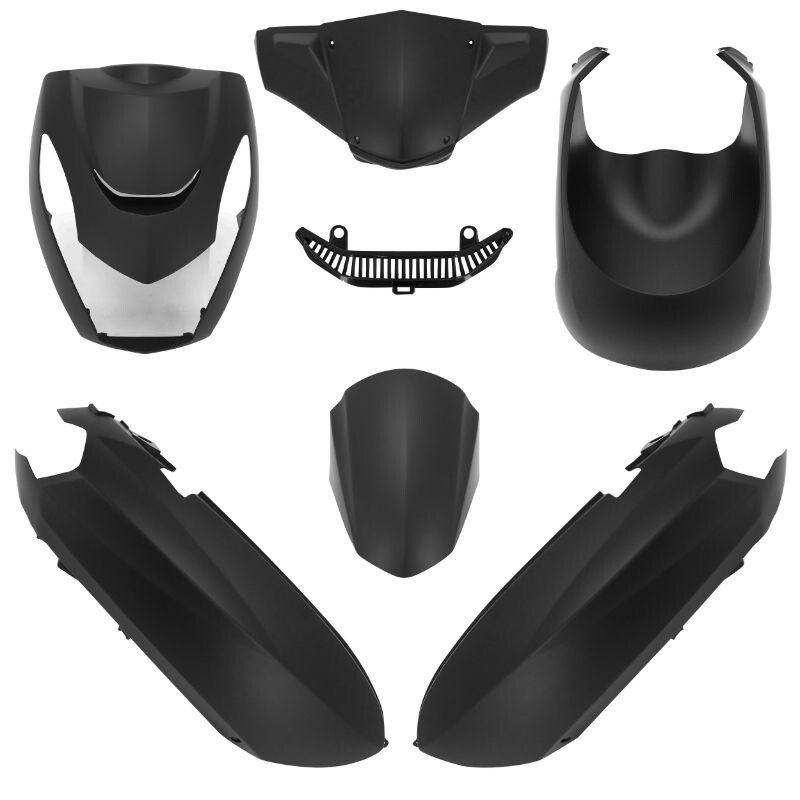 Kit de carenados O PARTS negro mate - Peugeot Kisbee (10-) - motoscamaralweb.com
