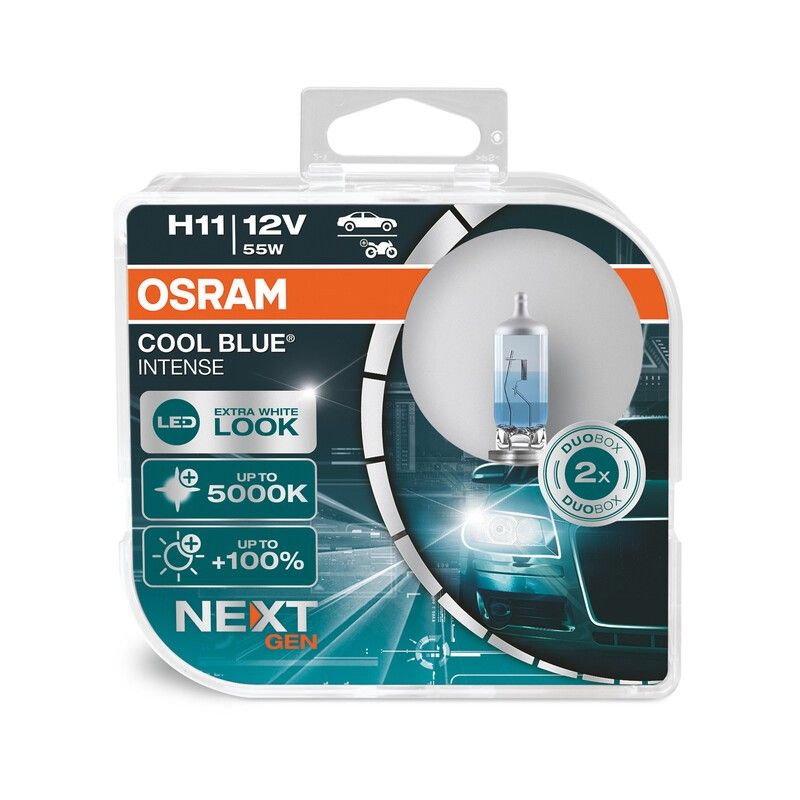 Lámpara OSRAM Cool Blue Intense H2 12V / 55W - 2 uds - motoscamaralweb.com