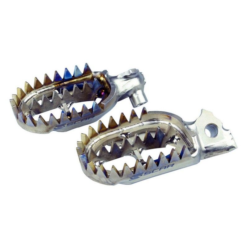 Estriberas SCAR de titanio- motoscamaralweb.com