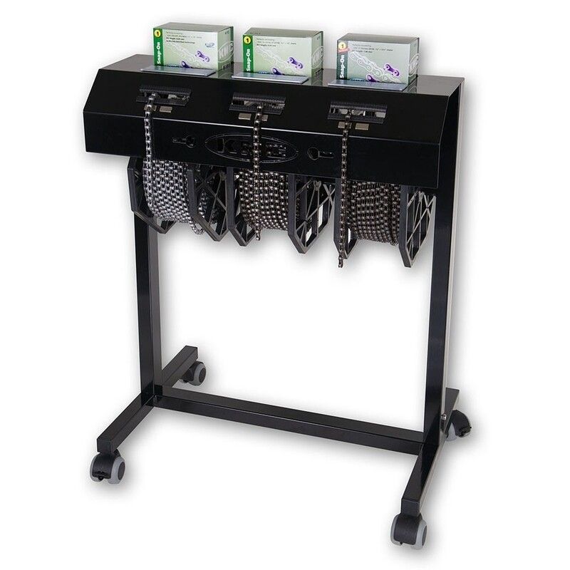 Soporte móvil KMC para 3 rollos de cadena - motoscamaralweb.com