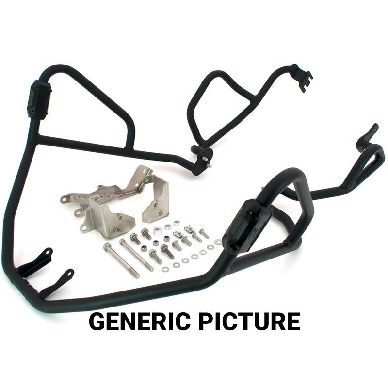 Barra de protección BIHR Trail Crash BAr aluminio Ice polish - motoscamaralweb.com