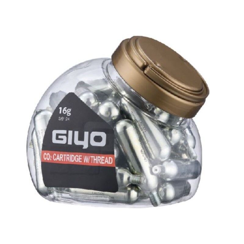 Cartucho inflador GIYO 16g CO2 bote x40pcs - motoscamaralweb.com