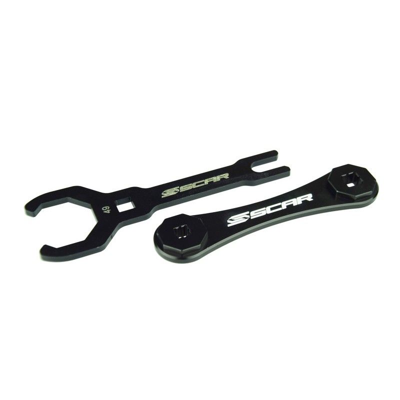 Llave para tapón de horquilla doble SCAR Ø49mm/8 puntos Horquilla KYB - motoscamaralweb.com