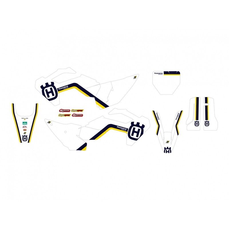 Kit de adhesivos BLACKBIRD Retro - Husqvarna FC/TC - motoscamaralweb.com