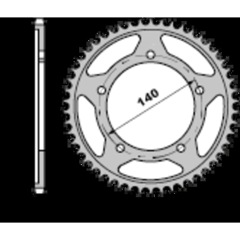 Corona PBR acero estándar 4671 - 525 - motoscamaralweb.com